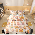 thumbnail image 1 of Feelyou Kids Cute Capibara Twin Bedding Sets 7-Piece, Rustic Flower Bedding Comforter Set, Kawaii Cartoon Truck Animal Reversible Sheet Sets, Super Cozy Room Decor, 1 of 7