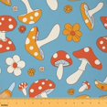 thumbnail image 1 of Feelyou Kids Kawaii Mushroom Fabric by the Yard 2 Yards, Retro Rustic Flower Sewing Fabric, Plant Botanical Home Decor Fabric by the Yard, Super Cozy Room Decor, 1 of 6
