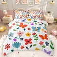 thumbnail image 1 of Feelyou Kids Spring Flower Bedding Comforter Set, Cute Butterfly Animal Twin Comforter Sets, Leaf Botanical Plant Reversible Bedding Set, Lightweight Room Decor, 2pcs, 1 of 8