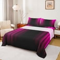 thumbnail image 1 of Feelyou Kids Stripes Abstract Full Size Sheets, Pink Fashion Lines Bed Sheets, 4 Pieces, 1 of 7