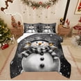 thumbnail image 1 of Feelyou Kids Xmas Snowman Queen Comforter Set, Kawaii Christmas Bird Bedding Sets, Happy Festival Reversible Bedding Comforter Set, Lightweight Room Decor,3 Pieces, 1 of 8