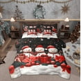 thumbnail image 1 of Feelyou Kids Xmas Snowman Twin Bedding Sets 7-Piece, Kawaii Christmas Gift Bedding Comforter Set, Happy Festival Reversible Sheet Sets, Microfiber Bedroom Decor, 1 of 8