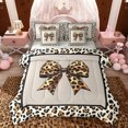 thumbnail image 1 of Feelyou Leopard Print Bow-tie Twin Bedding Sets 7pcs, Cheetah Wildlife Comforter Set, 1 of 8