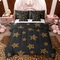 thumbnail image 1 of Feelyou Leopard Print Stars Bedding Comforter Set 7pcs, Fashion Cartoon Full Bedding Set, 1 of 8
