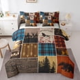 thumbnail image 1 of Feelyou Lodge Cabin Twin Bedding Sets 7pcs, Pine Tree Bedding Comforter Set, 1 of 7