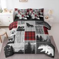 thumbnail image 1 of Feelyou Lodge Cabin Twin Bedding Sets 7pcs, Tree Plant Bedding Comforter Set, 1 of 7