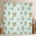 thumbnail image 1 of Feelyou Magic Dragon Teens Black Out Curtains, Kawaii Dino Animal Green Curtains Pack of 2 (42x63 Each), Cartoon Cloud Stars Bedroom Curtains, Blackout Curtains Bedroom Decor, 1 of 6