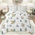 thumbnail image 1 of Feelyou Magic Dragon Teens Full Size Comforter Sets, Kawaii Dino Animal White Bedding Comforter Set, Cartoon Cloud Stars Reversible Bedding Sets, Microfiber Bedroom Decor, 3 Pieces, 1 of 8
