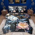 thumbnail image 1 of Feelyou Magic Dragonfly Bedding Comforter Set 7pcs, Vintage Flower King Bedding Sets, 1 of 8