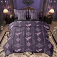 thumbnail image 1 of Feelyou Magical Dragon Twin Bedding Sets 7pcs, Purple Western Aztec Bedding Comforter Set, 1 of 8
