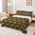 thumbnail image 1 of Feelyou Mandala Damask Bed Sheets, Hippie Cartoon Cat King Sheets, 4-Piece, 1 of 7