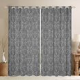 thumbnail image 1 of Feelyou Mandala Damask Black Out Curtains, Sheep Skeleton Curtains Pack of 2 (42x63 Each), 1 of 6