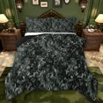 thumbnail image 1 of Feelyou Men Rustic Camo Full Size Comforter Sets, Green Abstract Bedding Sets, 3pcs, 1 of 8