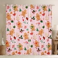 thumbnail image 1 of Feelyou Merry Christmas Black Out Curtains, Gingerbread Man Curtains Pack of 2 (42x63 Each), Kids Teens Boys Girls Bedroom Curtains, Blackout Curtains Home Decor, 1 of 6