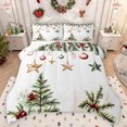 thumbnail image 1 of Feelyou Merry Christmas Child Bedding Comforter Set, Green Xmas Tree Twin Comforter Sets, Dreamy Stars Moon Reversible Bedding Set, Lightweight Room Decor, 2pcs, 1 of 9