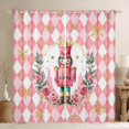 thumbnail image 1 of Feelyou Merry Christmas Child Black Out Curtains, Cartoon Fairy Tale Curtains Pack of 2 (42x63 Each), Pink Plaid Buffalo Bedroom Curtains, Living Room Curtains Decor, 1 of 6