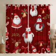 thumbnail image 1 of Feelyou Merry Christmas Child Blackout Curtains Set of 2 (52x84 Each), Reindeer Polar Bear Window Curtains, Kawaii Santa Claus Curtains and Drapes, Microfiber Bedroom Decor, 1 of 6