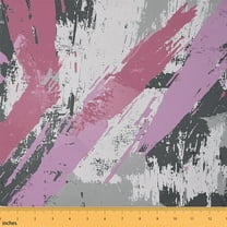 Feelyou Modern Abstract Adult Fabric by the Yard 1 Yard, Pink Violet Sewing Fabric, Chic Geometric Artwork Home Decor Fabric by the Yard, Breathable Home Decor