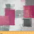 thumbnail image 1 of Feelyou Modern Abstract Adult Fabric by the Yard 2 Yards, Grey Pink Home Decor Fabric by the Yard, Chic Square Geometric Sewing Fabric, Breathable Home Decor, 1 of 6