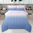 thumbnail image 1 of Feelyou Modern Fashion Abstract Full Size Comforter Sets, Blue Purple Gradient Artwork Bedding Comforter Set, Teens Kids Boys Girls Reversible Bedding Sets, Ultra Soft Bedroom Decor, 3 Pieces, 1 of 8