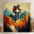 thumbnail image 1 of Feelyou Modern Motorcycle Lover Blackout Curtains Set of 2 (52x84 Each), Dirt Bike Sports Window Curtains, Teens Kids Boys Girls Curtains and Drapes, Window Curtains Home Decor, 1 of 6