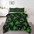 thumbnail image 1 of Feelyou Modern Motorcycle Print Bedding Comforter Set for Kid, Est Sleep Sports Twin Comforter Sets, Cartoon Stars Print Reversible Bedding Set, Luxury Bedroom Decor, 2pcs, 1 of 8