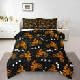thumbnail image 1 of Feelyou Modern Motorcycle Print Bedding Comforter Set for Kid, Est Sleep Sports Twin Comforter Sets, Cartoon Stars Print Reversible Bedding Set, Microfiber Bedroom Decor, 2pcs, 1 of 8
