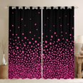 thumbnail image 1 of Feelyou Modern Polka Dots Curtains Pack of 2 (42x84 Each), Black Pink Abstract Curtains Blackout, Teens Kids Adult Bedroom Curtains, Window Curtains Room Decor, 1 of 6
