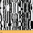 thumbnail image 1 of Feelyou Modern Stripes Ombre Fabric by the Yard 3 Yards, Black White Sewing Fabric, Abstract Artwork Home Decor Fabric by the Yard, Ultra Soft Home Decor, 1 of 6