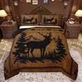 thumbnail image 1 of Feelyou Moose Elk Deer Bedding Comforter Set for Kid, Pine Tree Botanical Twin Comforter Sets, Farmhouse Animals Theme Reversible Bedding Set, Super Cozy Room Decor, 2-Piece, 1 of 8