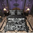 thumbnail image 1 of Feelyou Moth Butterfly Bedding Comforter Set 7pcs, Tribal Hippie Rose Queen Bedding Sets, Mandala Stars Galaxy Reversible Queen Sheet Sets, Luxury Bedroom Decor, 1 of 7