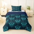 thumbnail image 1 of Feelyou Moth Skeleton Twin Comforter Sets, Retro Boho Bedding Set, 2-Piece, 1 of 7