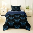 thumbnail image 1 of Feelyou Moth Skull Twin Comforter Sets, Bohemian Style Bedding Set, 2-Piece, 1 of 7