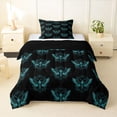 thumbnail image 1 of Feelyou Moth Skull Twin Comforter Sets, Hippie Style Bedding Set, 2-Piece, 1 of 7