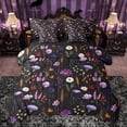 thumbnail image 1 of Feelyou Mystic Purple Groovy Twin Bedding Sets 7-Piece, Bohemian Jungle Flower Bedding Comforter Set, Mandala Western Botanical Reversible Sheet Sets, Ultra Soft Bedroom Decor, 1 of 7
