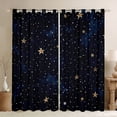 thumbnail image 1 of Feelyou Mystic Sky Blackout Curtains Set of 2 (52x84 Each), Dreamy Stars Window Curtains, 1 of 6