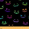 thumbnail image 1 of Feelyou Neon Coloful Pumpkin Fabric by the Yard 3 Yards, Cartoon Room Decor Fabric by the Yard, Kids Halloween Theme Fabric for Sewing, Luxury Bedroom Decor, 1 of 6
