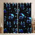thumbnail image 1 of Feelyou Neon Dreamy Axolotl Black Out Curtains for Teens, Cartoon Love Heart Curtains Pack of 2 (42x63 Each), Magical Animal Theme Bedroom Curtains, Curtains and Drapes Decor, 1 of 7