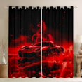 thumbnail image 1 of Feelyou Neon Race Car Curtains Pack of 2 (42x84 Each) for Kid, Fashion Automobile Curtains Blackout, Red Racing Horse Animal Bedroom Curtains, Living Room Curtains Decor, 1 of 6