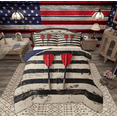 thumbnail image 1 of Feelyou Ocean Paddle Bedding Comforter Set for Teen, Retro Striped Geometric Twin Comforter Sets, Farmhouse Lodge Cabin Reversible Bedding Set, Luxury Bedroom Decor, 2 Pieces, 1 of 8