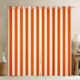 thumbnail image 1 of Feelyou Orange Abstract Teens Curtains Pack of 2 (42x84 Each), Modern Geometric Lines Curtains Blackout, Farmhouse Ticking Stripes Bedroom Curtains, Microfiber Bedroom Decor, 1 of 6