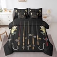 thumbnail image 1 of Feelyou Pike Fish Bedding Comforter Set 7-Piece, Rustic Fishing Full Bedding Set, 1 of 7