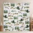 thumbnail image 1 of Feelyou Pike Fish Curtains Pack of 2 (42x84 Each), Hunting and Fishing Curtains Blackout, 1 of 6