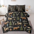 thumbnail image 1 of Feelyou Pike Fish Deer Boy Twin Bedding Sets 7pcs, Rustic Animal Bedding Comforter Set, 1 of 8