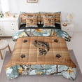 thumbnail image 1 of Feelyou Pike Fish Twin Bedding Sets 7pcs, Camo Branches Bedding Comforter Set, 1 of 7