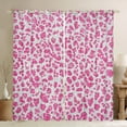 thumbnail image 1 of Feelyou Pink Cheetah Print Blackout Curtains Set of 2 (52x84 Each), Glitter Sequin Diamond Window Curtains, Teens Adult Kid Curtains and Drapes, Blackout Curtains Room Decor, 1 of 6