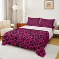thumbnail image 1 of Feelyou Pink Cheetah Print Queen Sheet Sets, Glitter Sequin Diamond Flat Sheet, Teens Adult Kid Queen Fitted Sheet, Lightweight Room Decor, 4 Pieces, 1 of 7