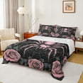 thumbnail image 1 of Feelyou Pink Gothic Animal Bed Sheets, Vintage Anniversary Rose King Sheets, Teens Kids Boys Girls Sheet Set, Lightweight Room Decor, 4pcs, 1 of 7