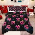 thumbnail image 1 of Feelyou Pink Splash Football Twin Comforter Sets, Cartoon Soccer Bedding Set, 2pcs, 1 of 8