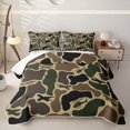 thumbnail image 1 of Feelyou Plane Camo Quilt Full for Boys, Rustic Camouflage Full Bedspread Sets, Green, 3pcs, 1 of 7